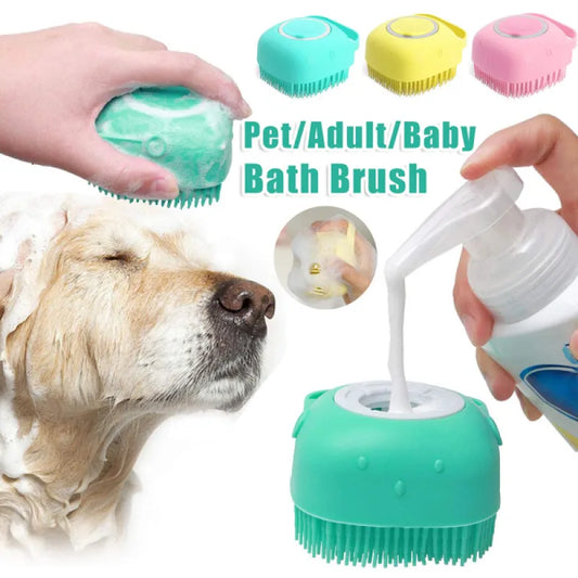 Silicone Pet Cleaning Comb Brush