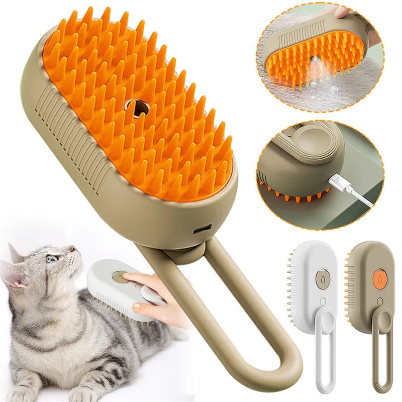 Pet Hair Removal Steam Comb